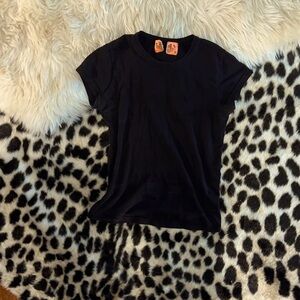 vintage juicy couture black baby tee
